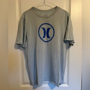 Hurley Light blue T-Shirt with Blue Logo